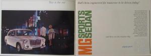 1966 MG Sports Sedan NOS Color Sales Brochure