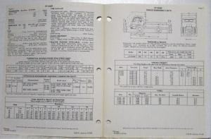 1970 Diamond REO CF-8342D Diesel Tilt Cab Truck Specifications Brochure