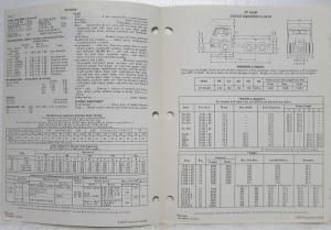 1970 Diamond REO CF-8364D Diesel Tilt Cab Truck Specifications Brochure