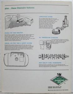1972 Diamond REO Cleanaire Power LPG Engines Sales Folder Brochure
