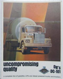 1972 Diamond REO DC-101 Uncompromising Quality Sales Folder Brochure