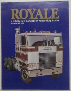 1974 Diamond REO Royale Totally New Concept in Heavy Duty Sales Folder Brochure