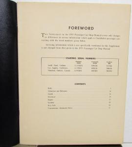 1955 Studebaker Car Dealer Service Shop Repair Manual W/Supplement Original