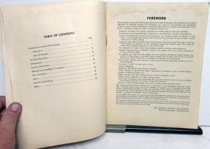 1951 Studebaker Dealer Automatic Transmission Preliminary Shop Manual Orig