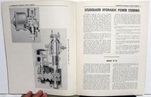 1953 Studebaker Dealer Service Shop Repair Manual Supplement Power Steering