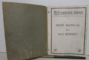 1935 Studebaker Dealer Service Shop Repair Manual Dictator Commander President