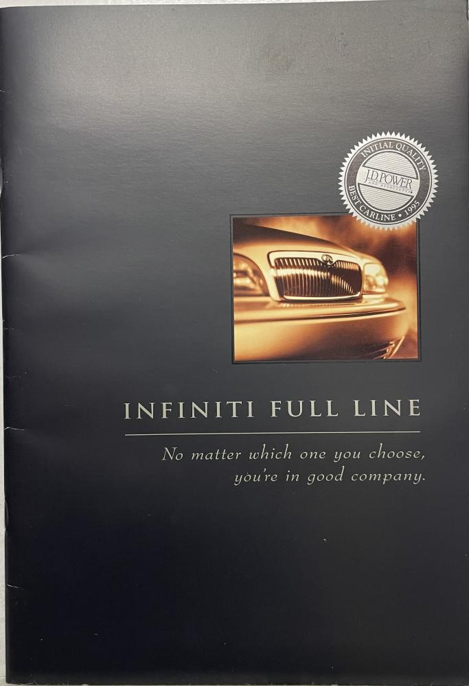 1995 Infiniti Full Model Line Sales Brochure - Q45 J30 I30 G20