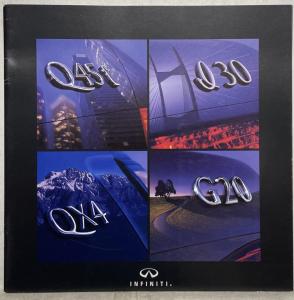 1999 Infiniti Full Model Line Sales Brochure Q45 I30 G20 QX4