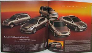 2008 Infiniti Full Model Line Sales Brochure FX35/45 G35 G37 QX56 M35/45 EX35