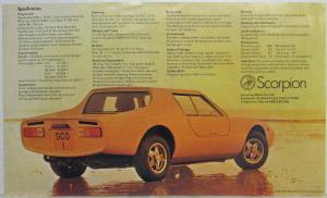 1973 Innes Lee Motor Co Scorpion Sales Brochure