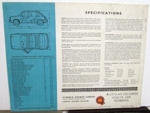 1962 1963 ? MG 1100 Color Sales Brochure