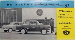 1961 Isar T700 and Kombi Sales Folder - Dutch Text