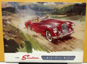 1953 Sunbeam Alpine Dealer Original Color Sales Brochure Folder Sports Roadster
