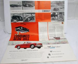 1961 MG Midget Color Sales Brochure Folder Original
