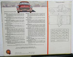 1961 MG Midget Color Sales Brochure Folder Original