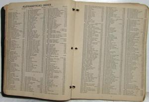 1929-1947 Chevrolet Master Parts Price Book Six-Cylinder Models
