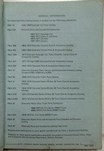 1946-1970 Chevrolet Truck Parts Book Catalog Series 10 thru 30