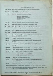 1938-1970 Chevrolet Truck Parts Book Series 40 thru 60 and 80