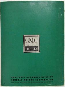 1950-1959 GMC Trucks Popular Parts Book Catalog