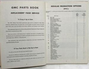 1955-1956 GMC 550 thru 970 Model Trucks Master Parts Book