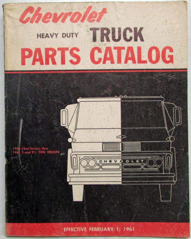 19551961 Chevrolet Heavy Duty Trucks Parts Book Catalog