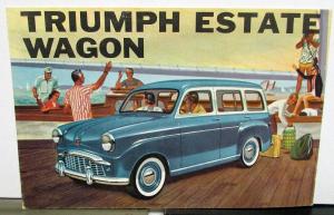 Original 1954 Triumph Dealer Color Sales Brochure Sedan Estate Wagon