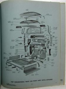 1955-1963 Chevrolet Truck 1 1/2 2 and 2 1/2 Ton Trucks Parts Book Catalog