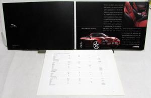 2004 Jagaur XK Dealer Prestige Sales Brochure Features Specs W/2 Data Sheets