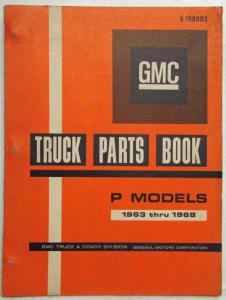 1963-1968 GMC P Models Parcel Route Truck Parts Book