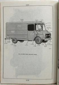 1963-1972 GMC P Models Parcel Route Truck Parts Book