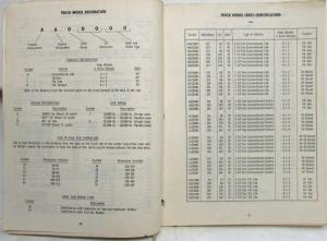 1966 Chevrolet Heavy Duty Truck Series 70000-80000 Parts Book 2 1/2 and 3 Ton