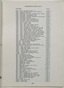 1966 Chevrolet Heavy Duty Truck Series 70000-80000 Parts Book 2 1/2 and 3 Ton