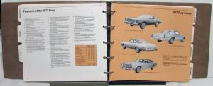 1977 Plymouth Road Runner Volare Fury Gran Fury Duster Wagons Voyager Data Book