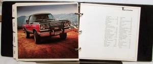 1978 Plymouth Road Runner Horizon Arrow Volare Fury Voyager Duster Data Book