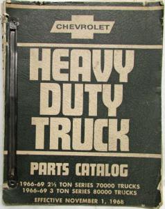 1966-1969 Chevrolet Heavy Duty Truck 70000-80000 Parts Book with Price Schedule