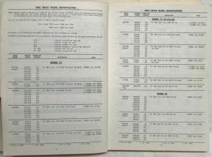 1966-1970 GMC Trucks Series 75 thru 85 Master Parts Book