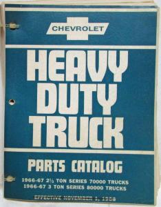1966-1967 Chevrolet Heavy Duty Truck 70000-80000 Parts Book with Price Schedule