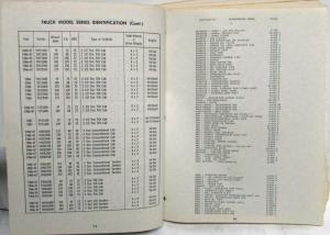 1966-1967 Chevrolet Heavy Duty Truck 70000-80000 Parts Book with Price Schedule