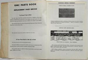 1967 GMC Truck Master Parts Book EG EM ES 4500 5500 6500 Models