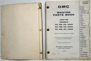 1967-1968 GMC Truck Master Parts Book EG EM ES 4500 5500 6500 Models