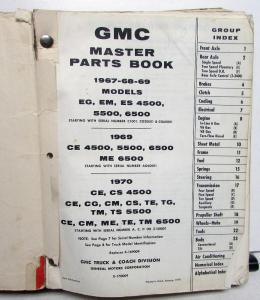 1967-1970 GMC Truck Master Parts Book 4500 5500 6500 Models