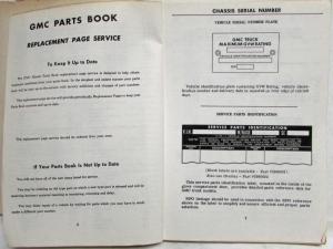 1967-1971 GMC Truck Master Parts Book 4500 5500 6500 Models