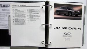 2002 Oldsmobile Aurora Alero Intrigue Silhouette Bravada Color Product Portfolio