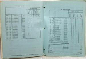 1971 Chevrolet Series 40-50-60 Trucks Parts Book Catalog