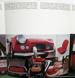 1966 Triumph Dealer Color Sales Brochure Folder Spitfire MK 2 Original