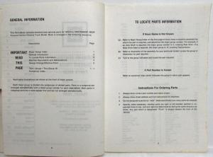 1972-1978 GMC Parts Book PS4620P and 4650P Models