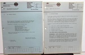 1969 Chevrolet Dealer Technical Service Bulletins Set Corvette Camaro Chevelle
