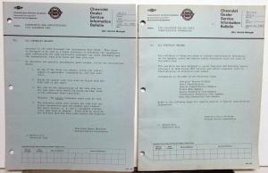 1969 Chevrolet Dealer Technical Service Bulletins Set Corvette Camaro Chevelle