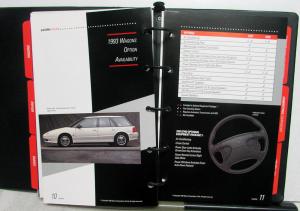 1993 Saturn Sedan SL2 SL1 SL Coupe SC1 SC2 Wgon SW1 SW2 Consultant Product Guide