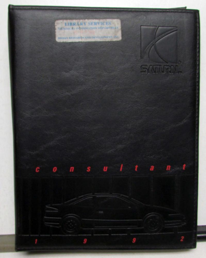 1992 Saturn SL2 SL1 SL SC Color Trim Comparisons Consultant Product Guide